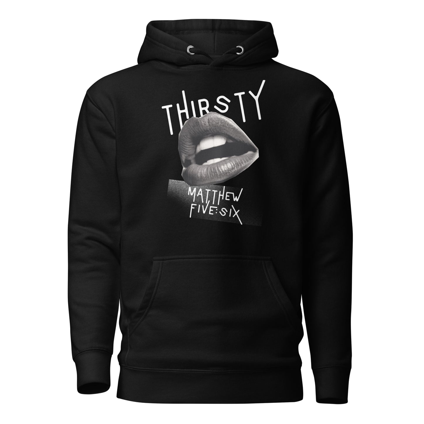 Thirsty hoodie sweatshirt black