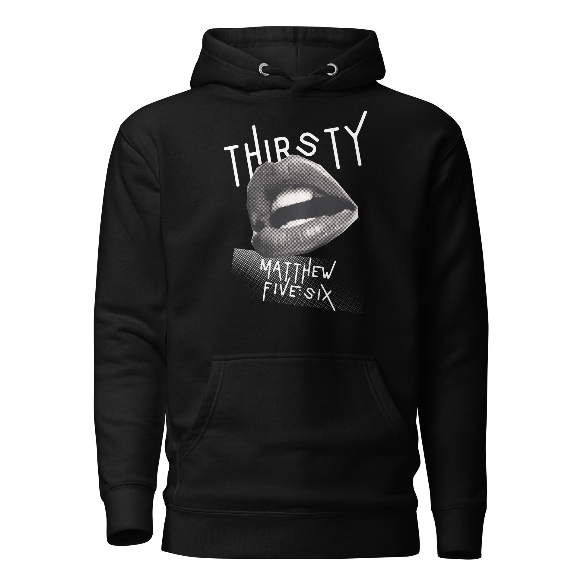 Thirsty hoodie sweatshirt black