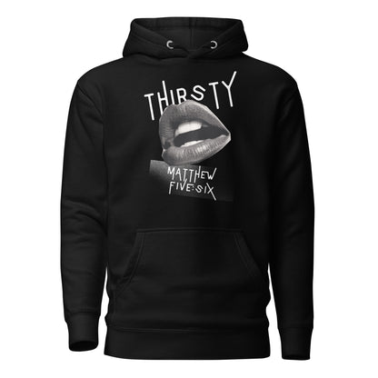 Thirsty hoodie sweatshirt black