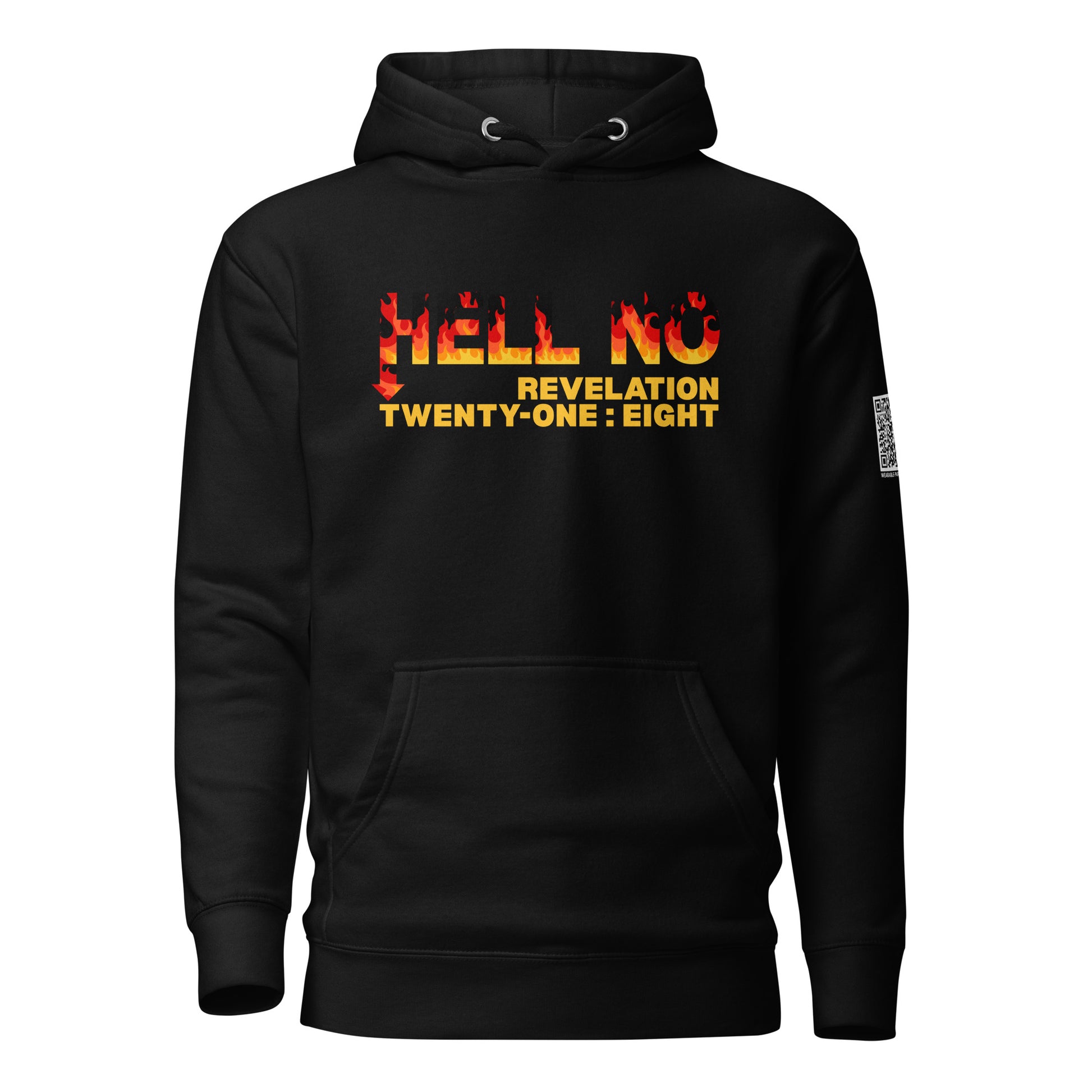 Hell No hoodie sweatshirt black