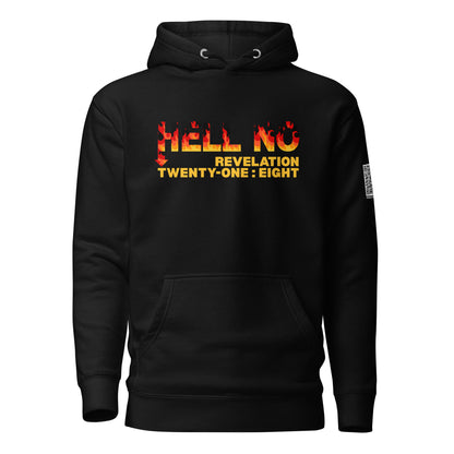 Hell No hoodie sweatshirt black