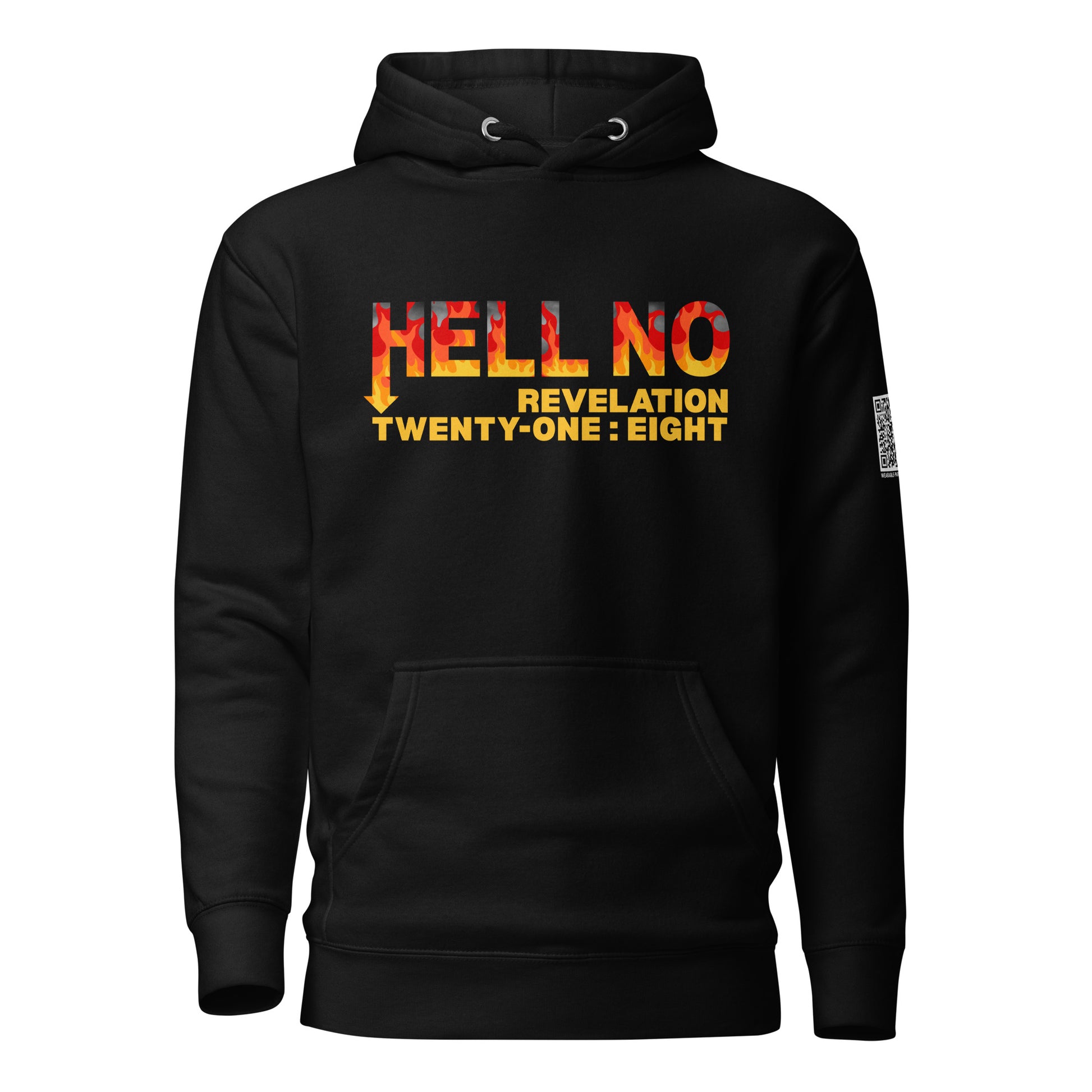Hell No hoodie sweatshirt black