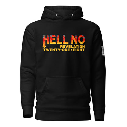 Hell No hoodie sweatshirt black