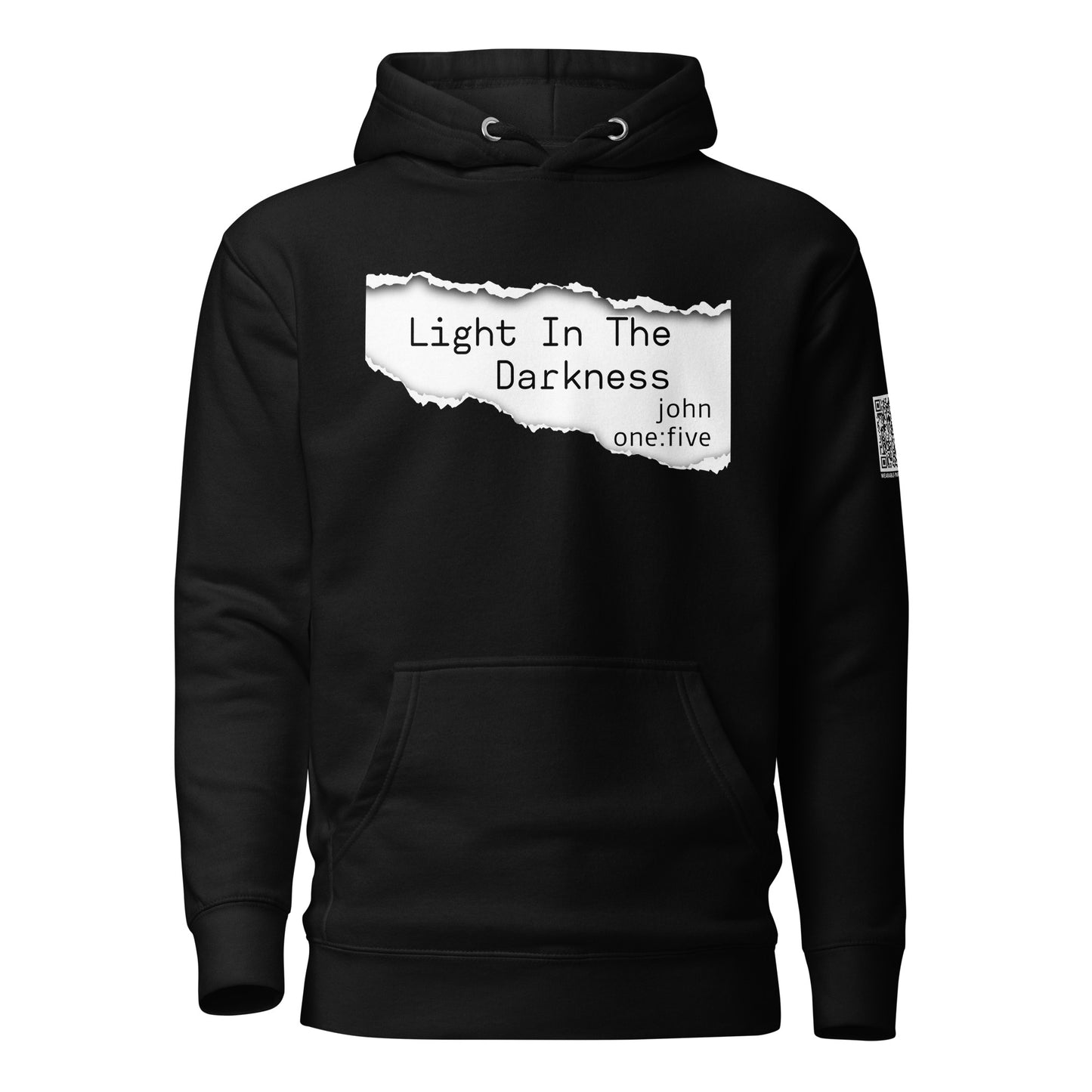 Light In The Darkness hooded sweatshirt black 