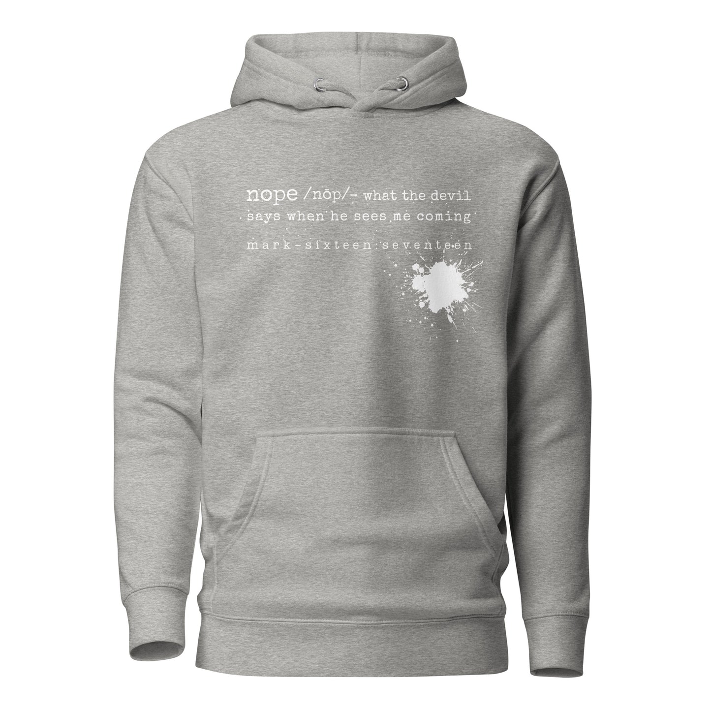 Nope hoodie sweatshirt carbon gray