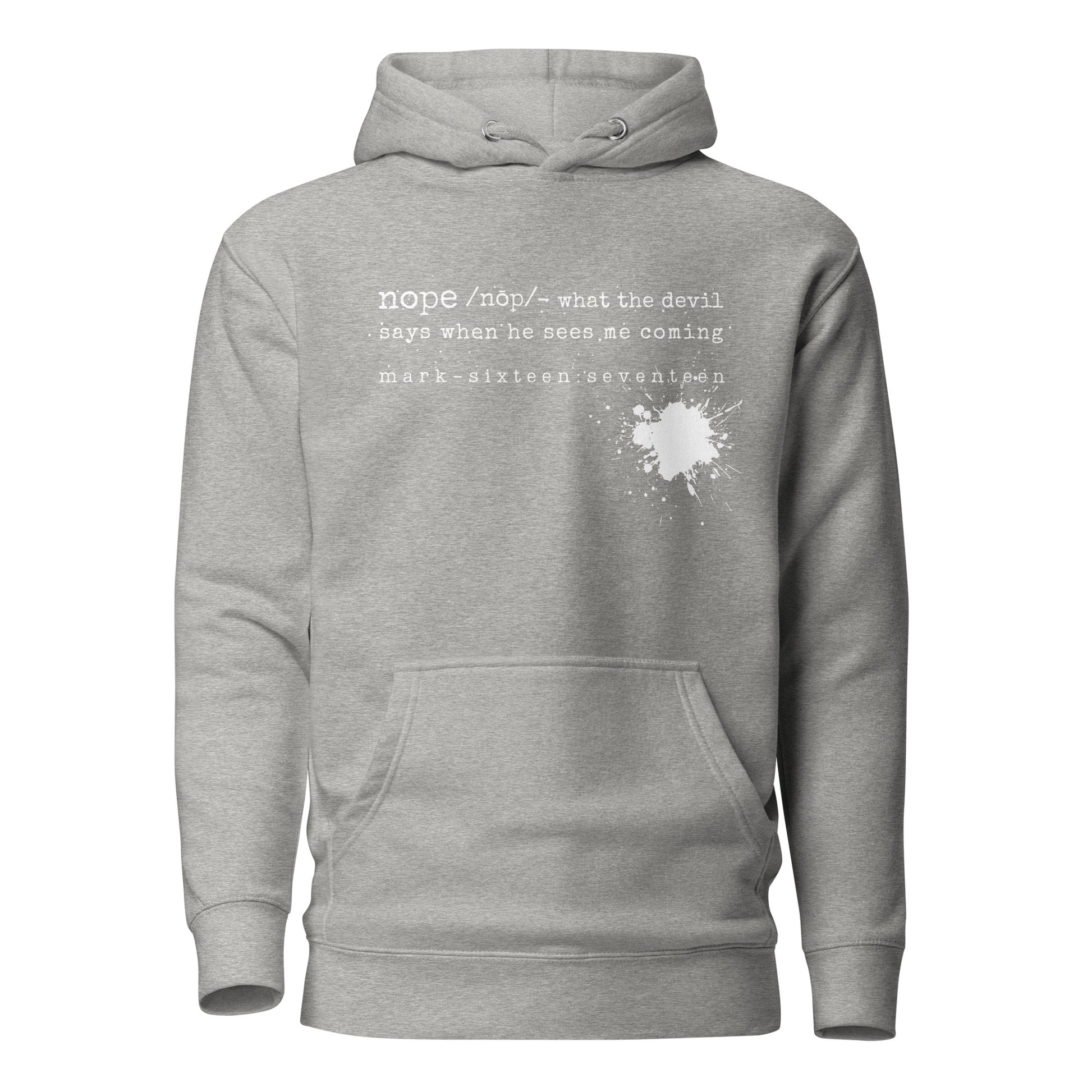 Nope hoodie sweatshirt carbon gray
