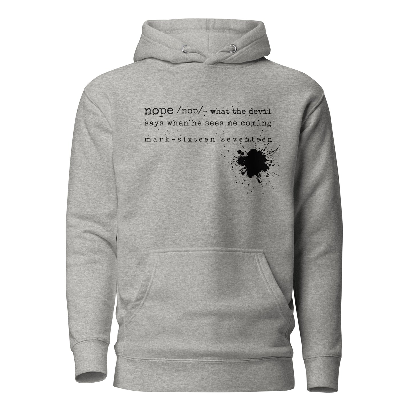 Nope hoodie sweatshirt carbon gray