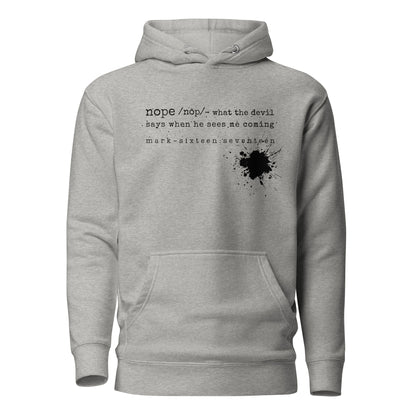 Nope hoodie sweatshirt carbon gray