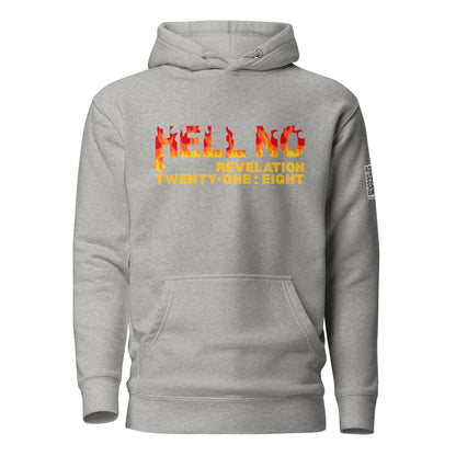 Hell No hoodie sweatshirt carbon gray