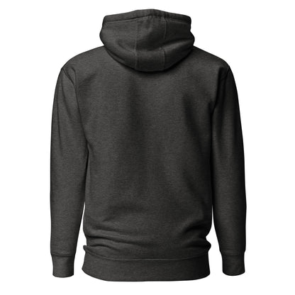 Nope hoodie sweatshirt back charcoal heather