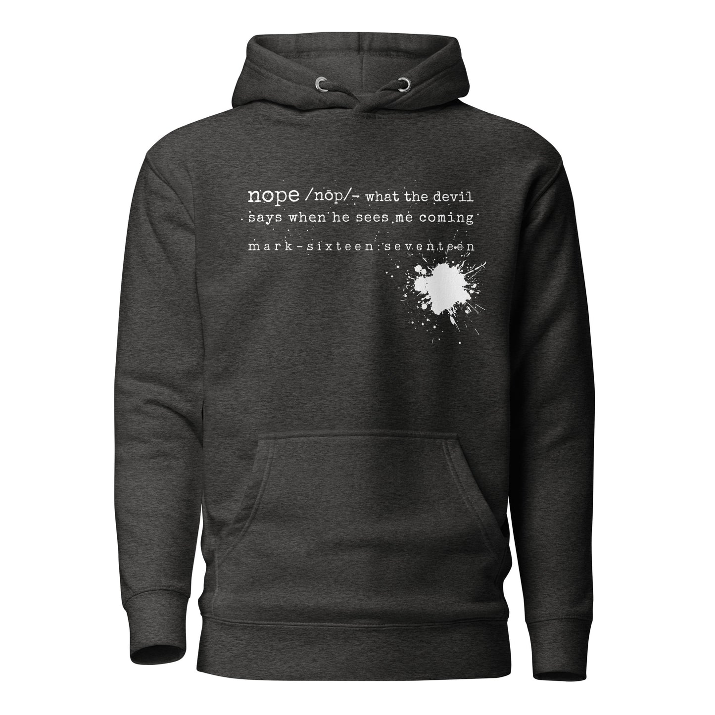 Nope hoodie sweatshirt charcoal heather