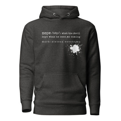 Nope hoodie sweatshirt charcoal heather