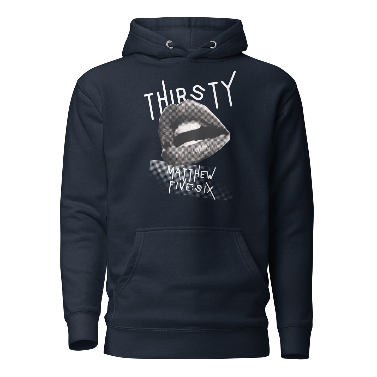 Thirsty hoodie sweatshirt navy blue