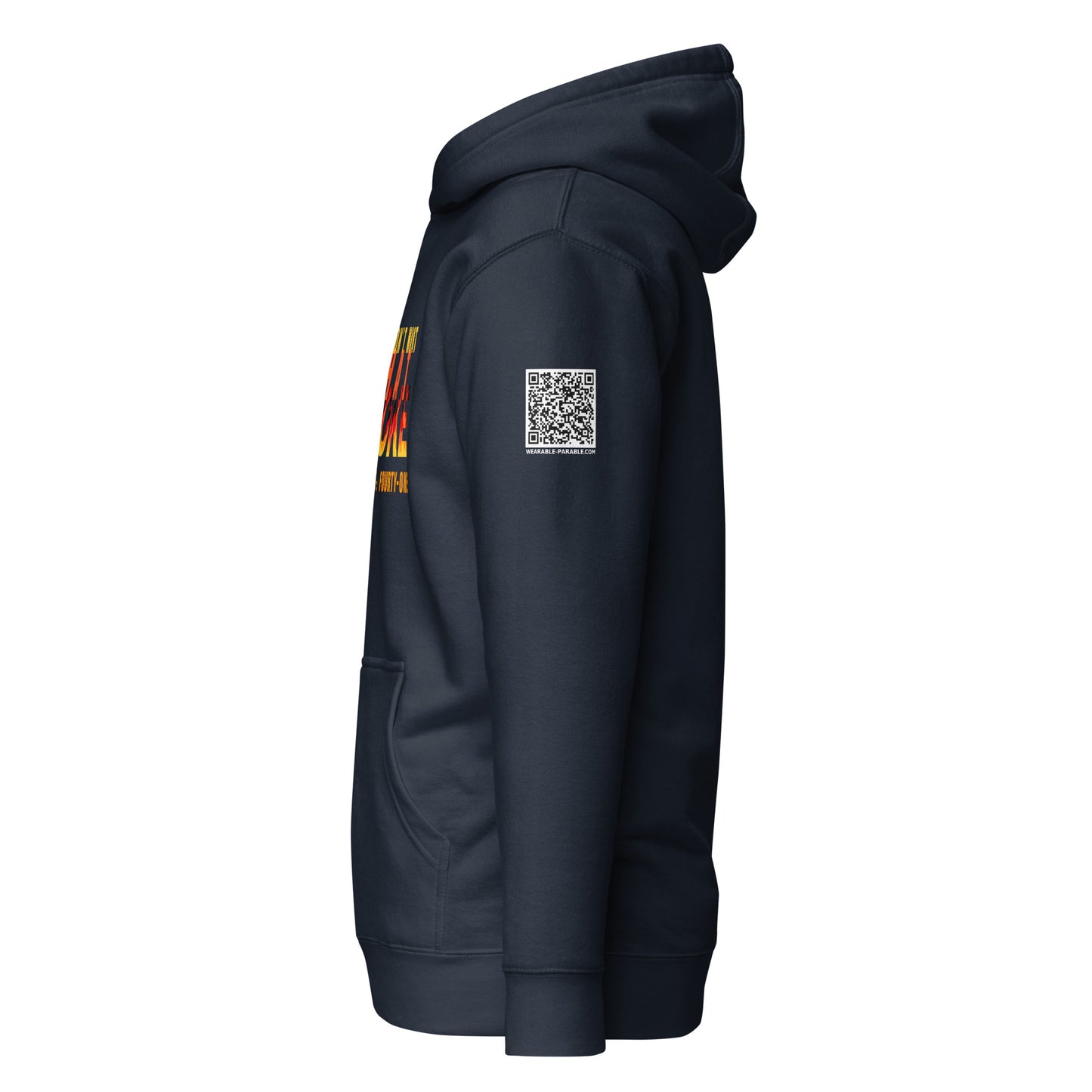 You Don't Want That Smoke hoodie sweatshirt side navy blue