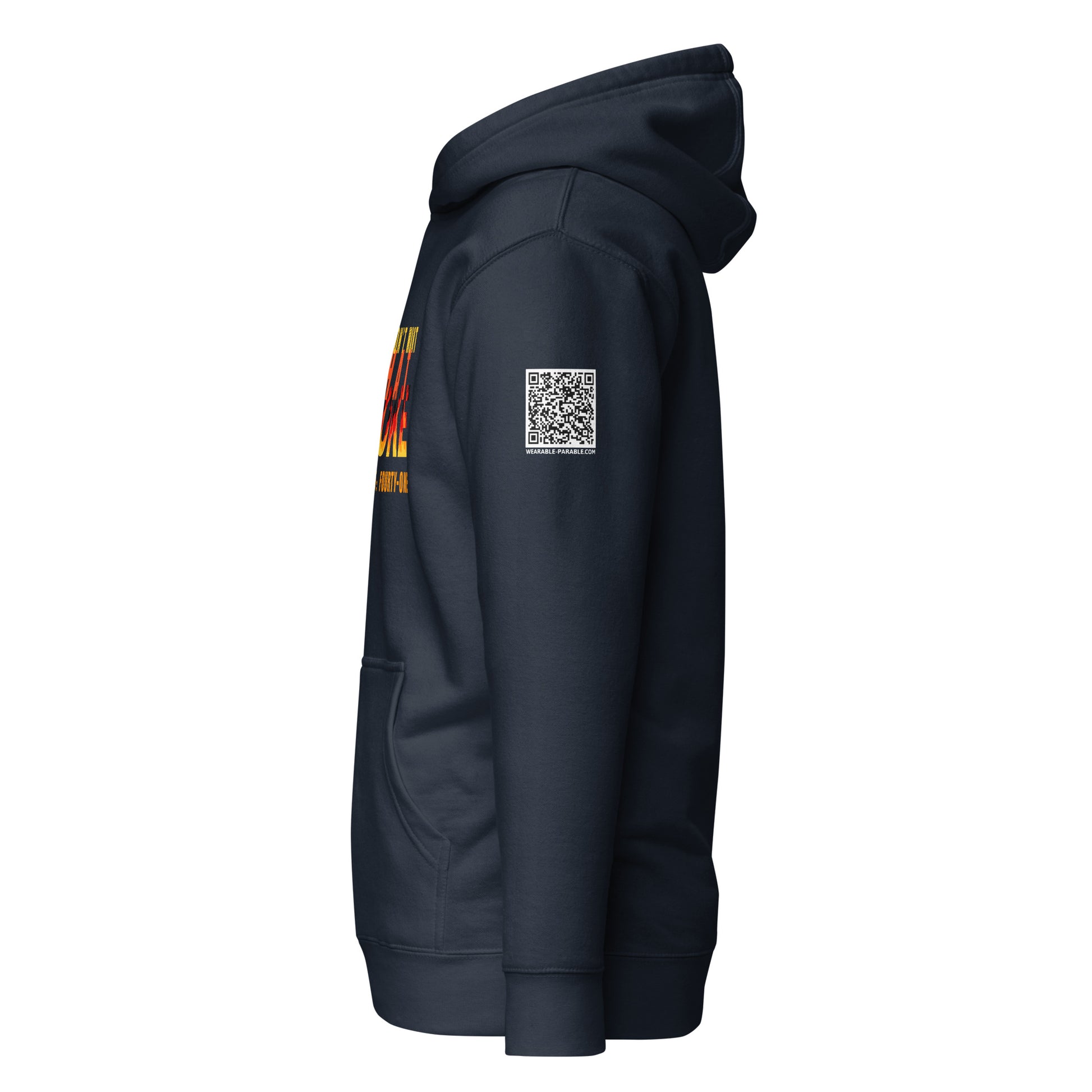 You Don't Want That Smoke hoodie sweatshirt side navy blue