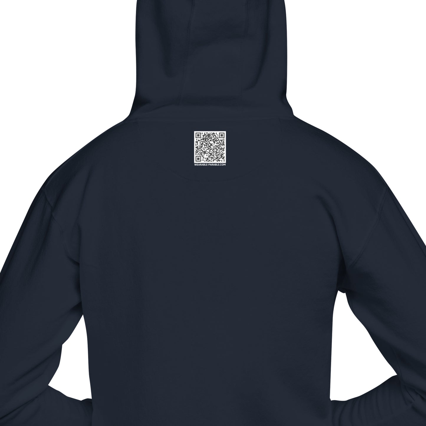 Thirsty hoodie sweatshirt back navy blue