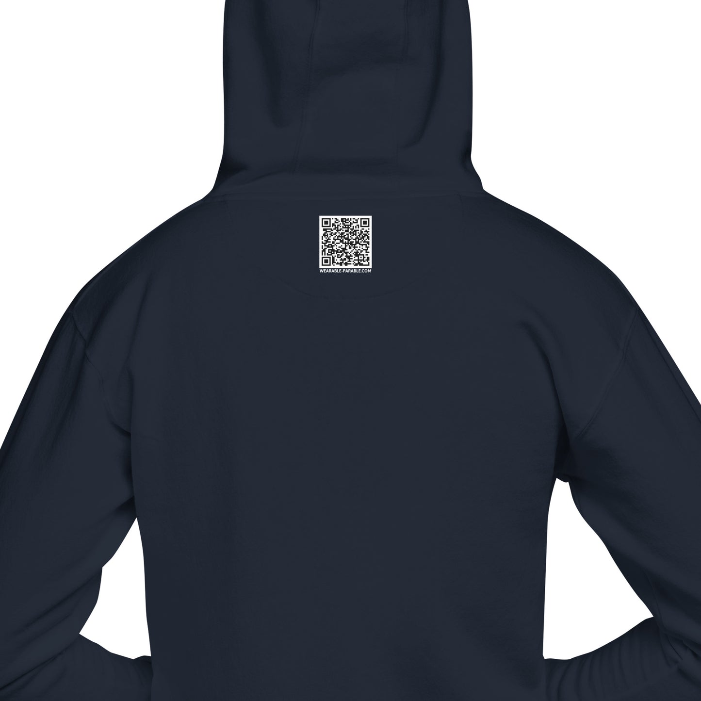 Nope hoodie sweatshirt back navy blue
