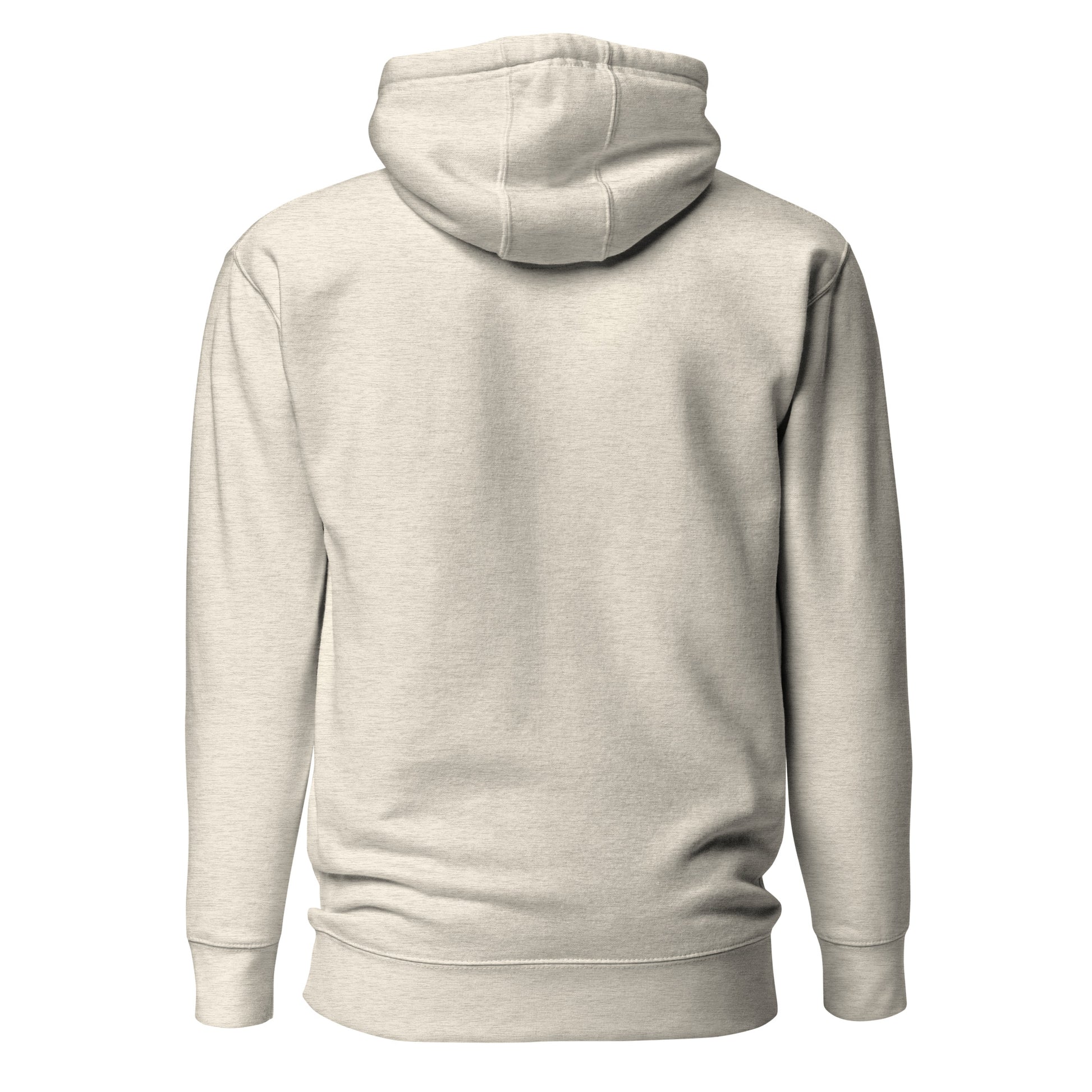 Thirsty hoodie sweatshirt back oatmeal heather