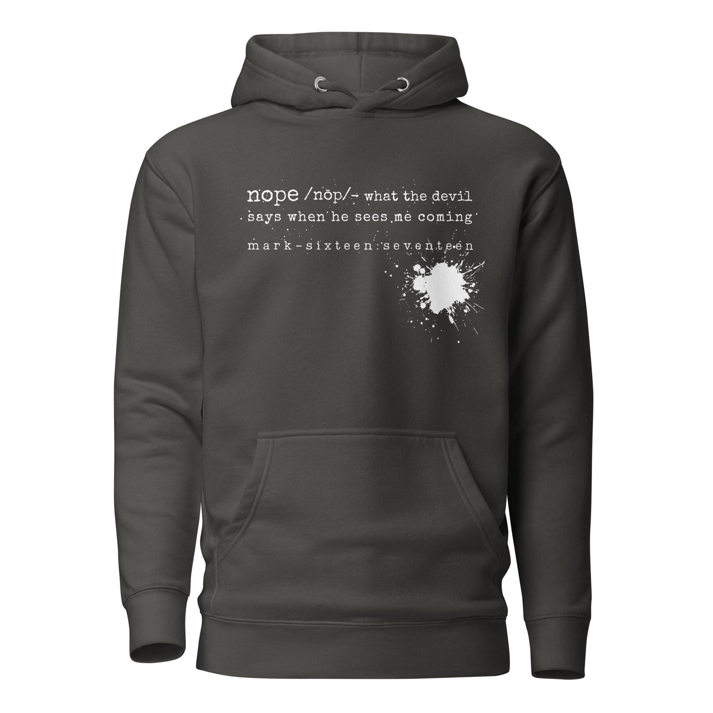 Nope hoodie sweatshirt vintage black