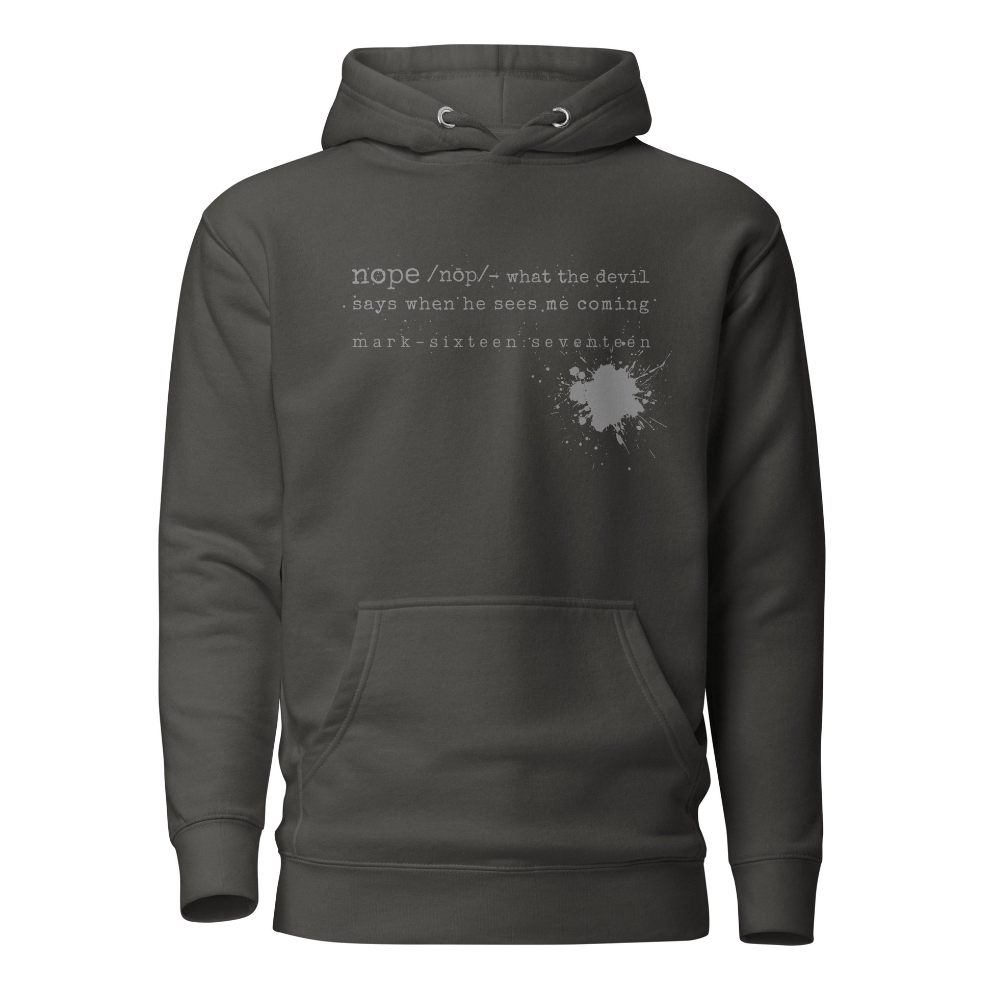 Nope hoodie sweatshirt vintage black