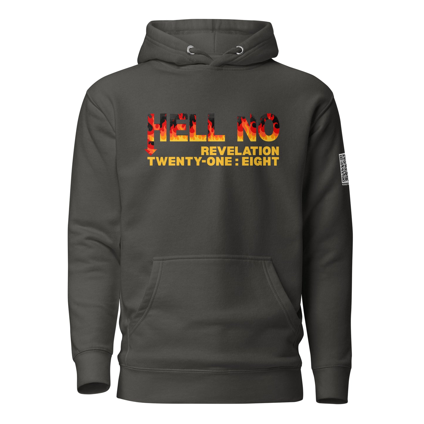 Hell No hoodie sweatshirt vintage black