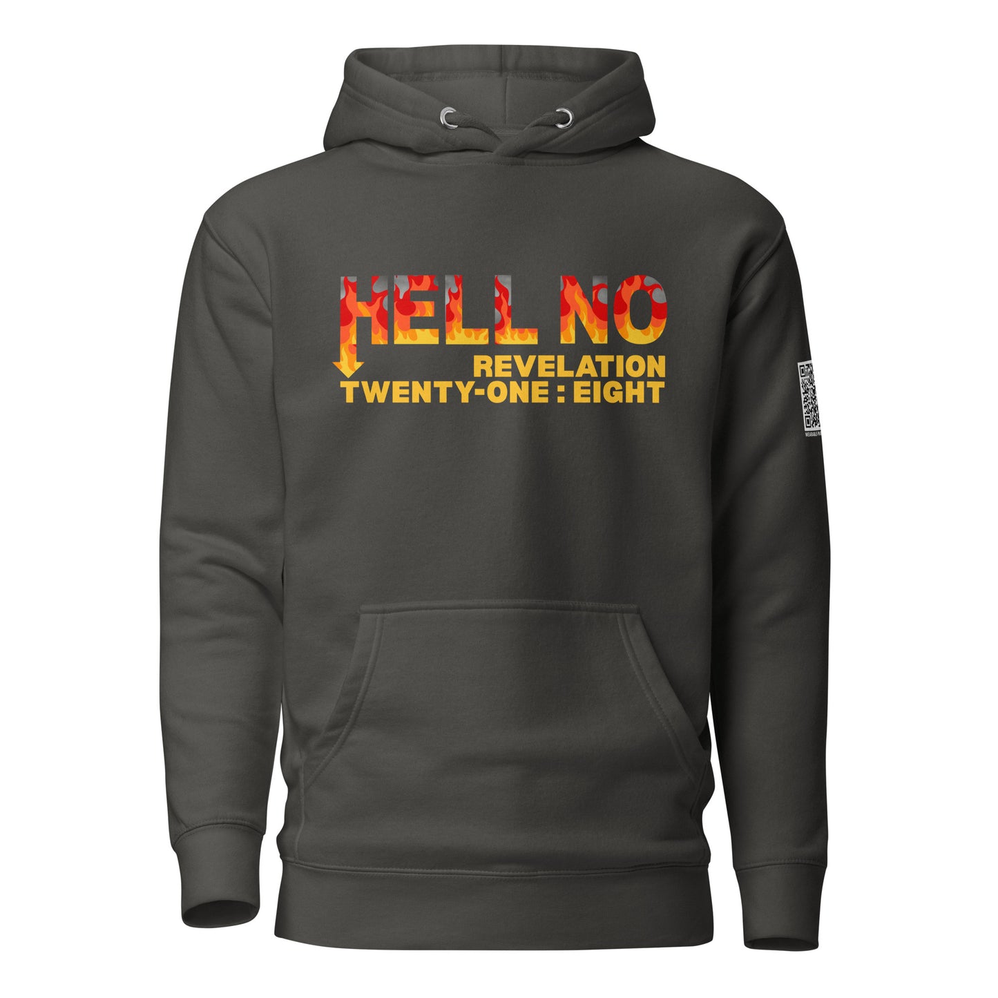 Hell No hoodie sweatshirt vintage black