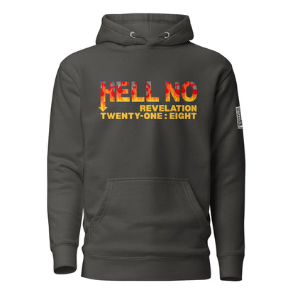 Hell No hoodie sweatshirt vintage black