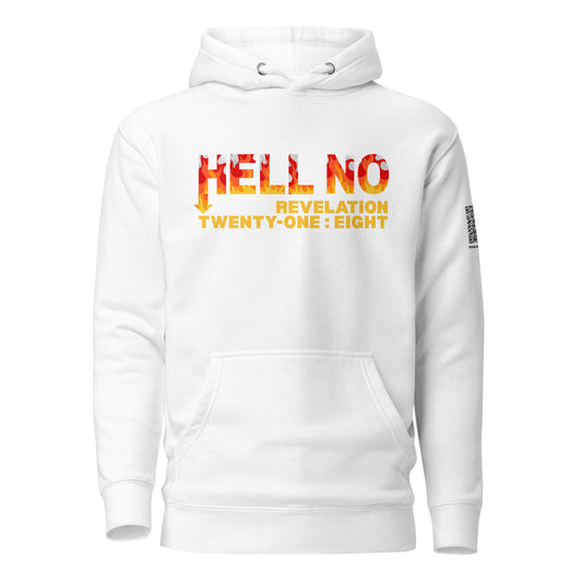 Hell No hoodie sweatshirt white