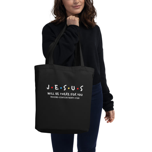 Jesus Is My Friend tote black