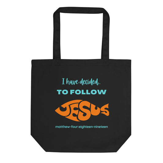 I Have Decided To Follow Jesus tote black