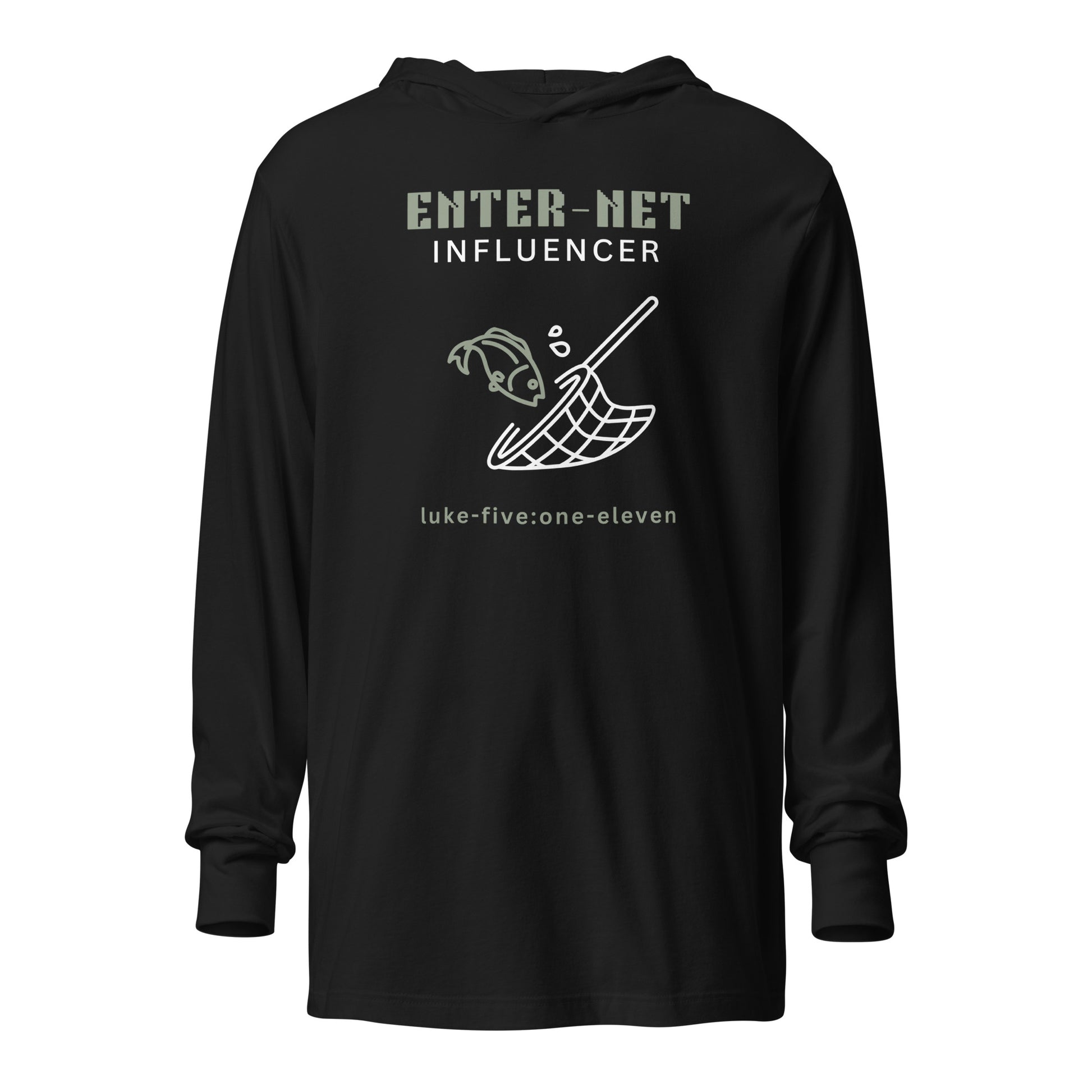 Enter-Net Influencer hoodie t-shirt black