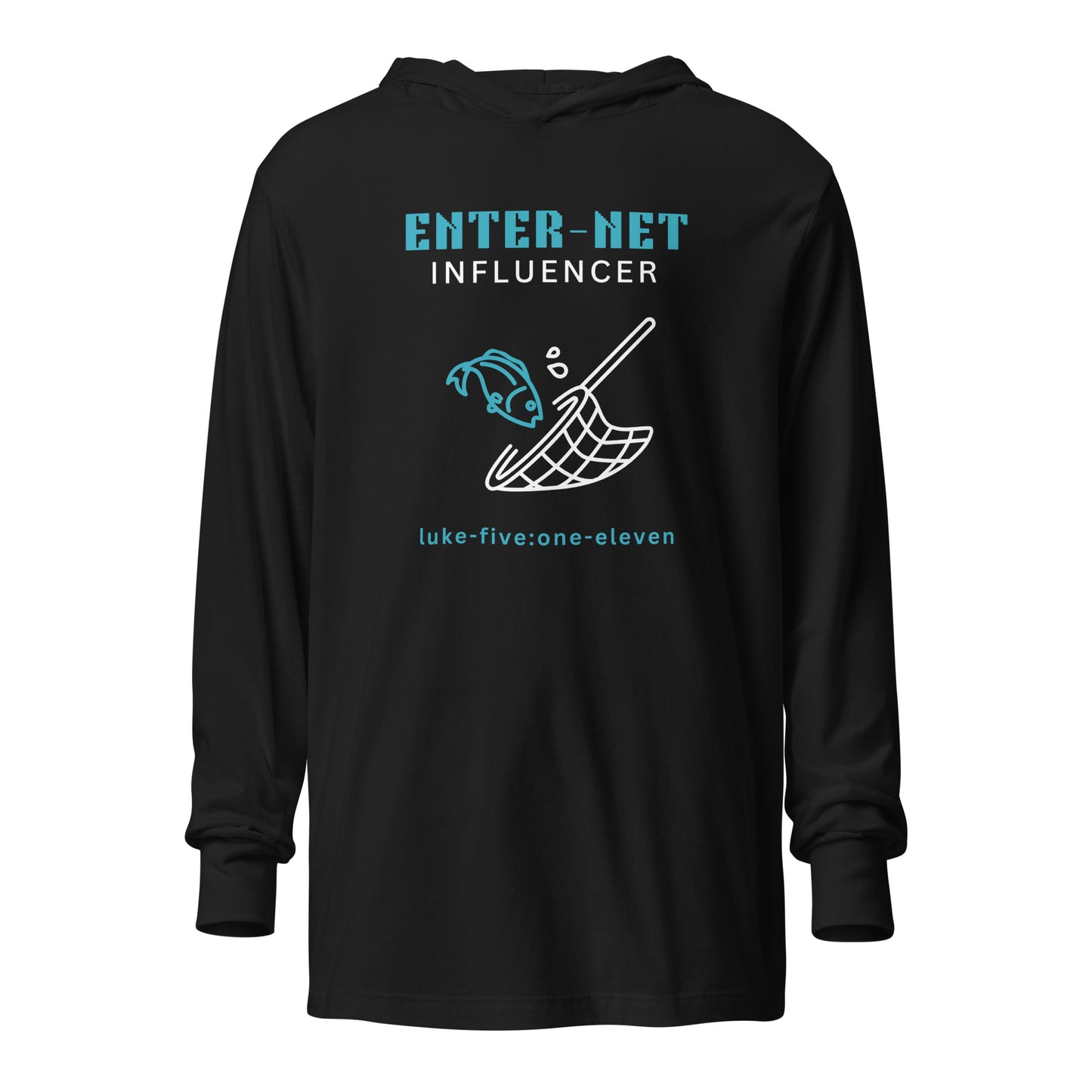 Enter-Net Influencer hoodie t-shirt black