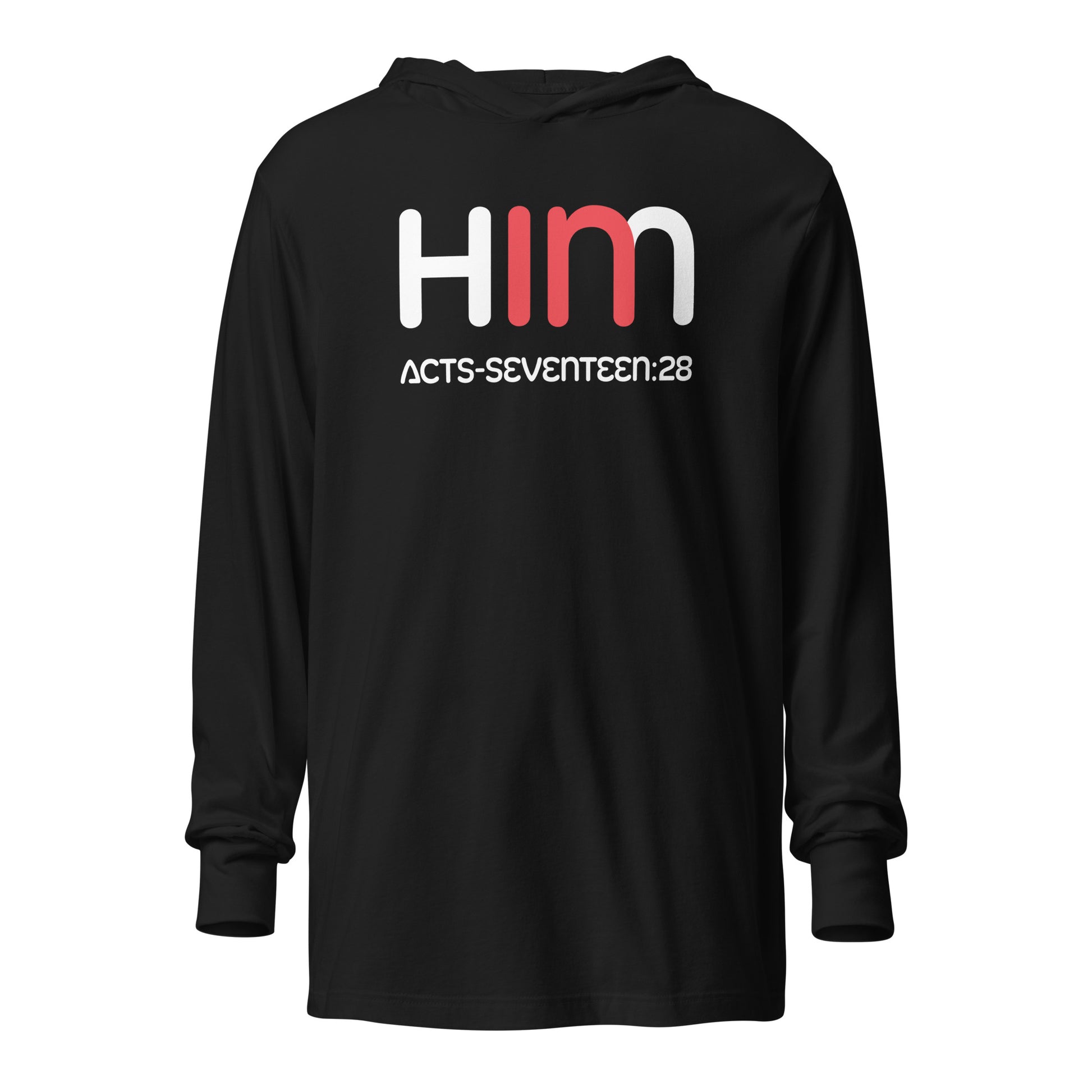 In Him hooded t-shirt black