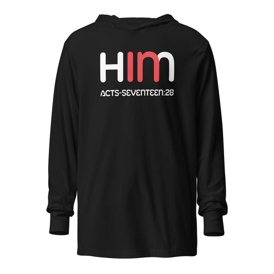 In Him hooded t-shirt black