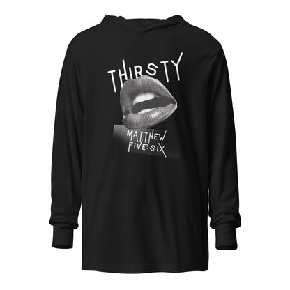 Thirsty hoodie t-shirt black
