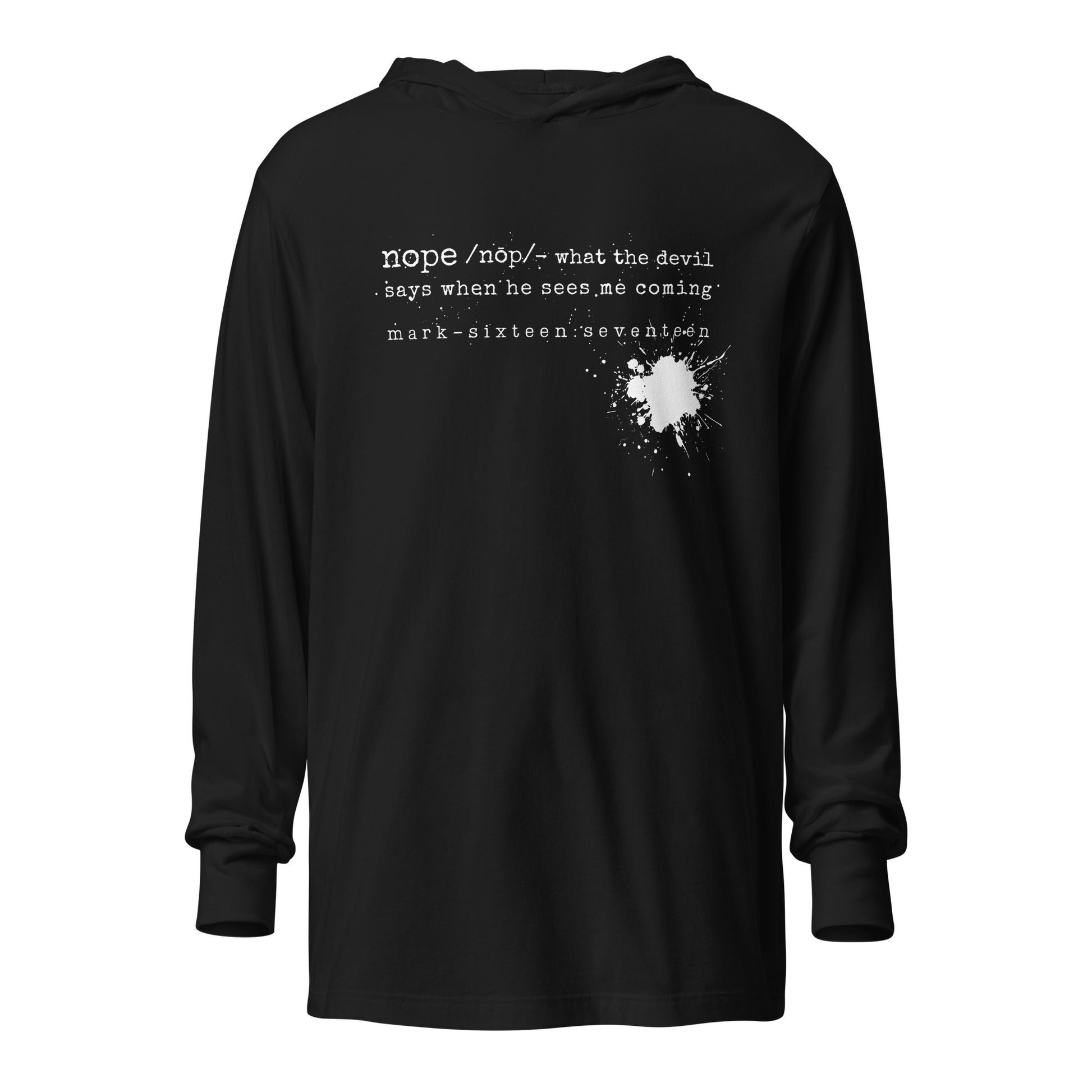 Nope hooded t-shirt black