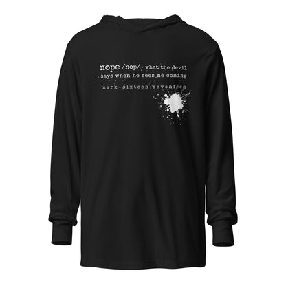 Nope hooded t-shirt black