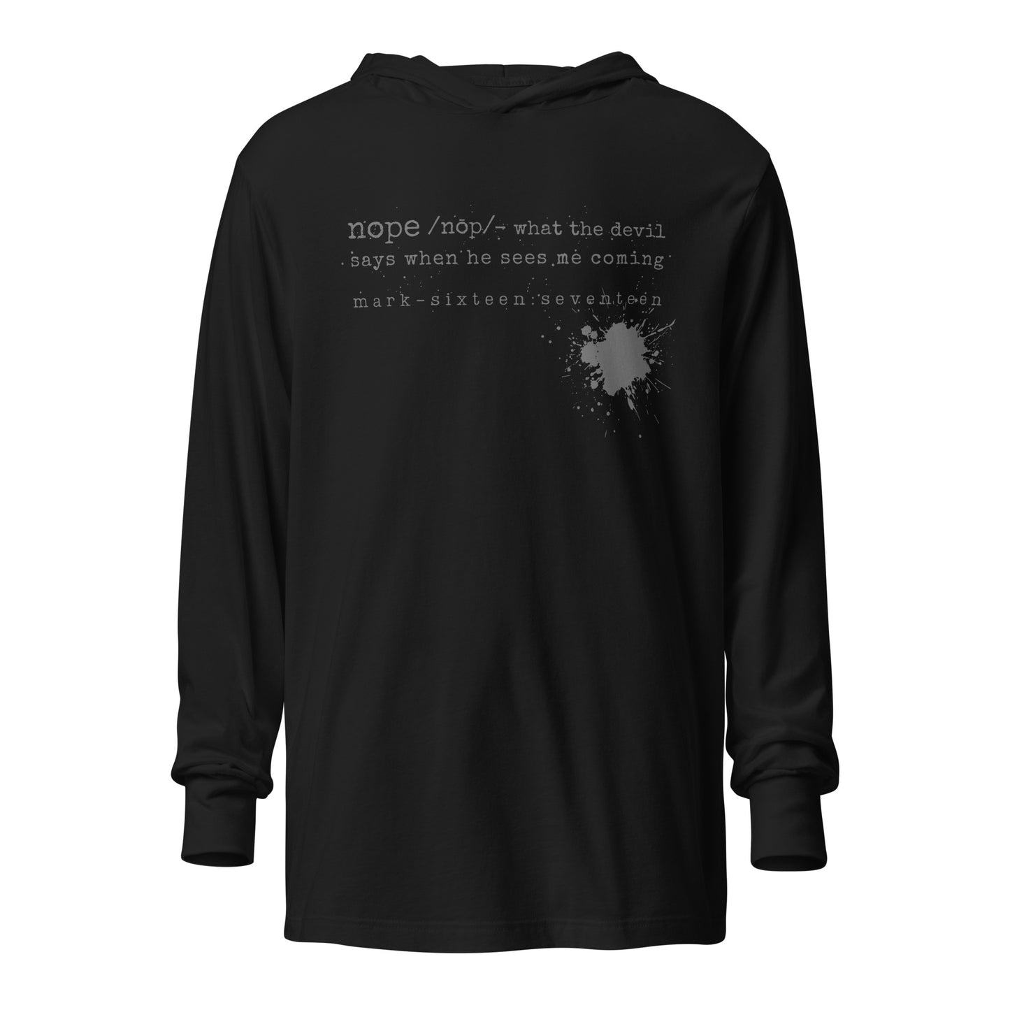 Nope hooded t-shirt black