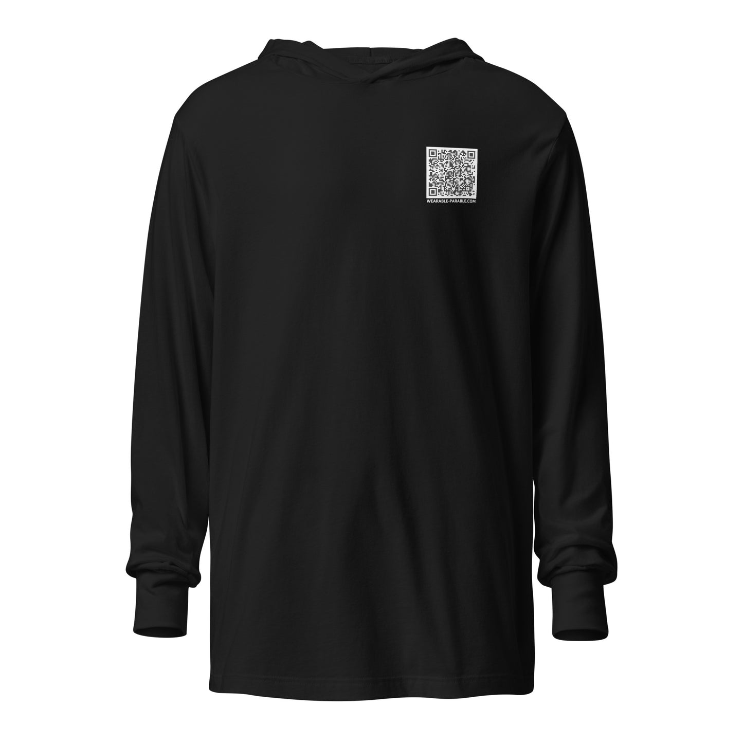 Enter-Net Influencer Fish Graphic hooded t-shirt black back