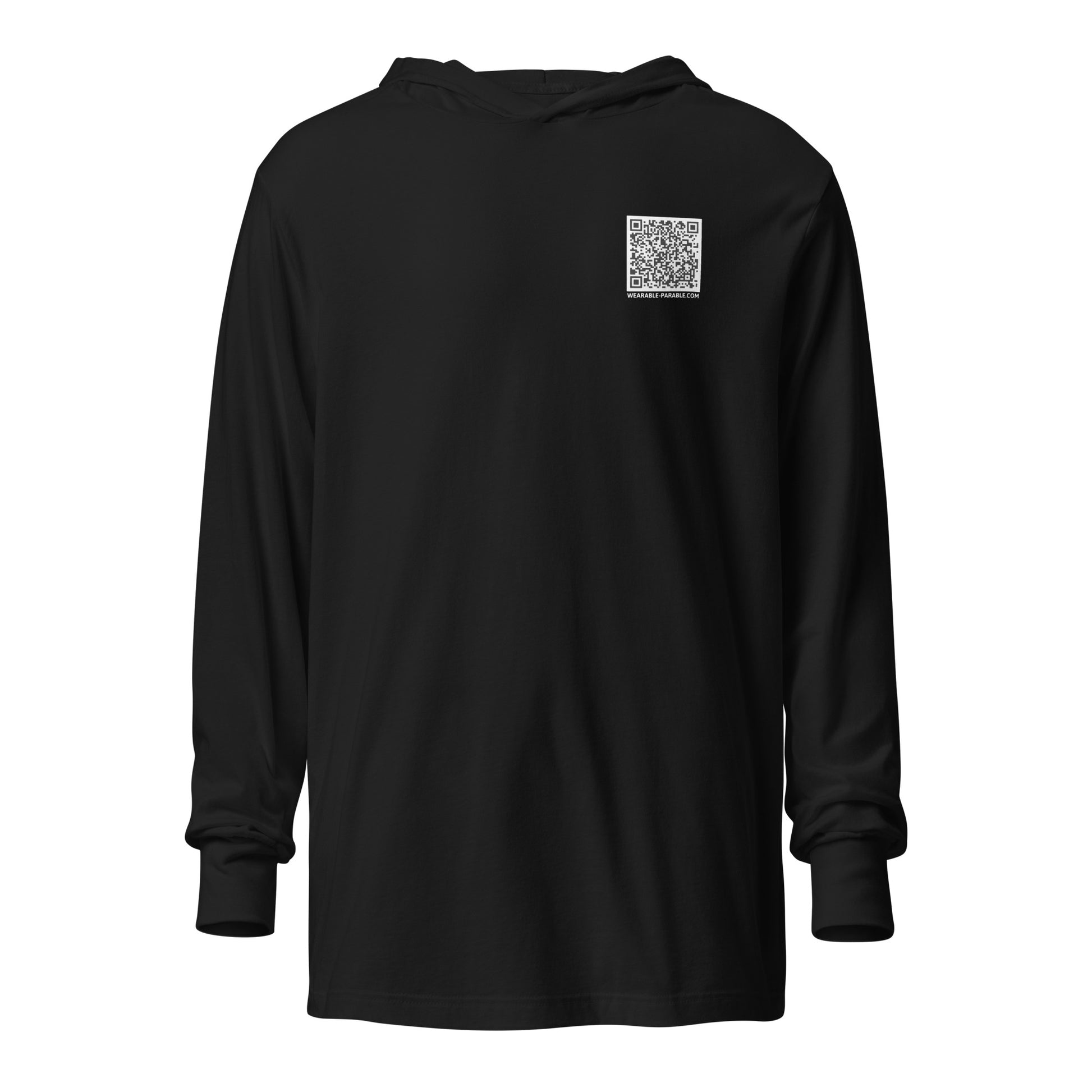 Enter-Net Influencer Fish Graphic hooded t-shirt black back