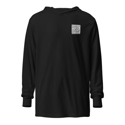 Enter-Net Influencer Fish Graphic hooded t-shirt black back