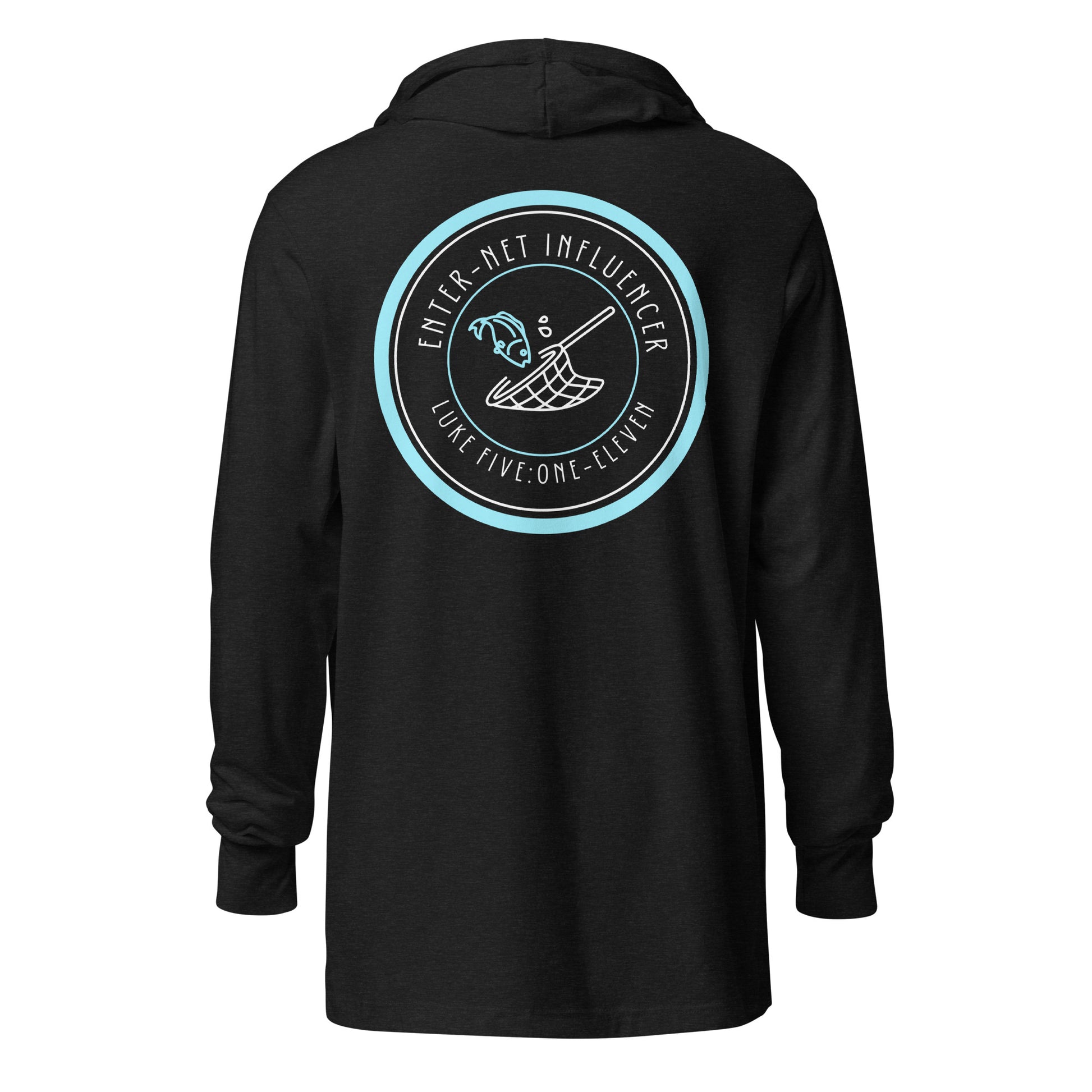 Enter-Net Influencer hoodie t-shirt charcoal black triblend