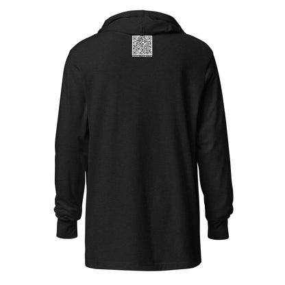 Thirsty hooded t-shirt back charcoal black