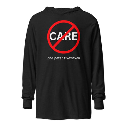 Don’t Care hoodie t-shirt charcoal black triblend