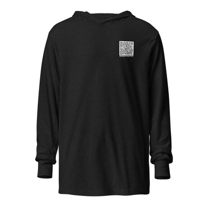 Enter-Net Influencer Fish Graphic hooded t-shirt charcoal black triblend front