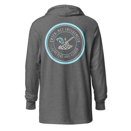 Enter-Net Influencer hoodie t-shirt gray triblend