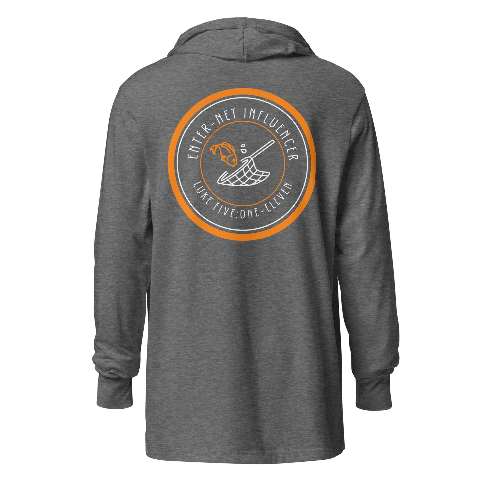 Enter-Net Influencer hoodie t-shirt gray triblend