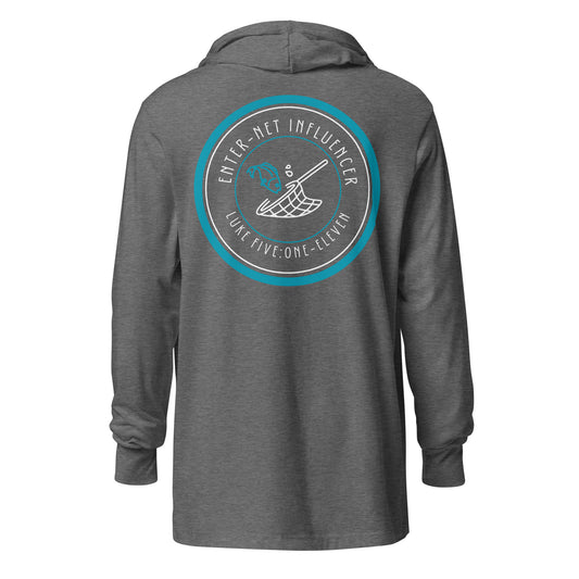 Enter-Net Influencer hoodie t-shirt gray triblend