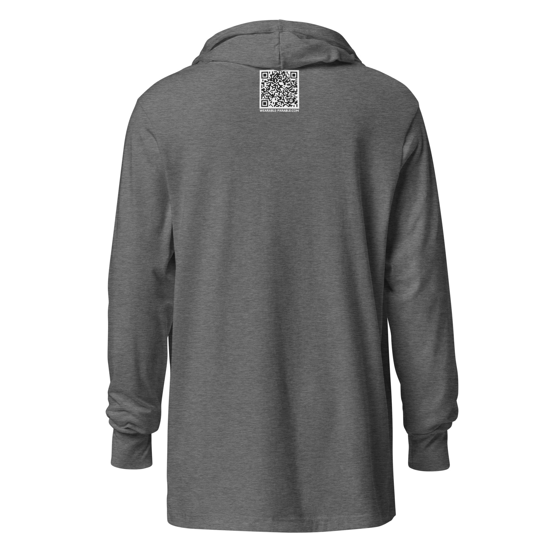 Thirsty hooded t-shirt back gray