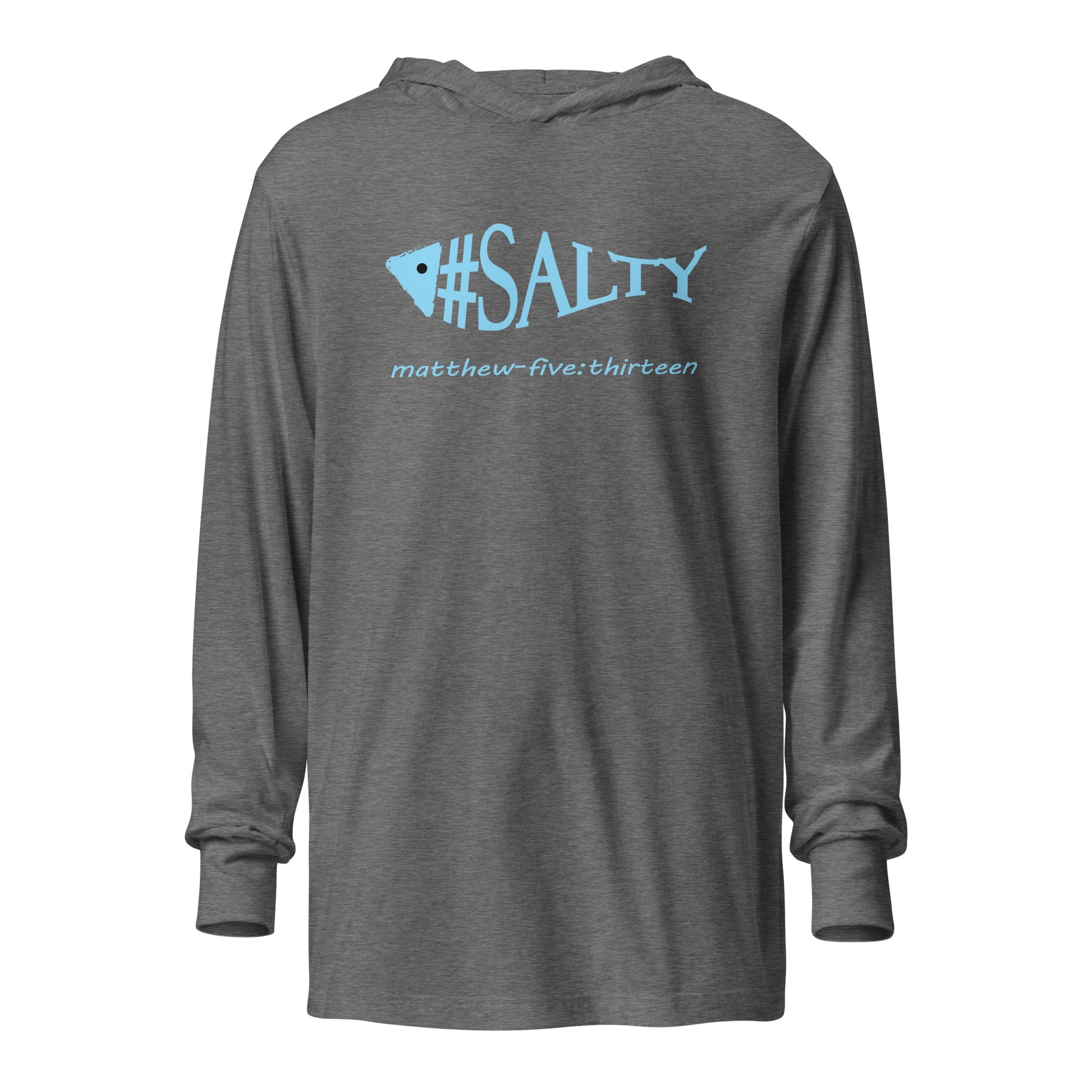 #Salty hooded t-shirt gray triblend